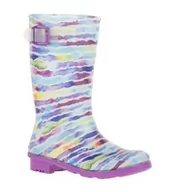 Kalosze damskie - Kalosze Kamik Y'S RAINPAINT fioletowy wzór 34 - miniaturka - grafika 1