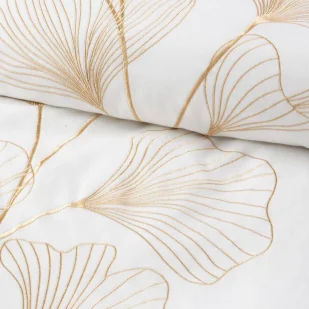 Pościel 160 x 200 Haftowana Haft2/St/ Biały + Złot - Pościel - miniaturka - grafika 5