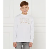 Koszulki dla chłopców - HUGO KIDS Longsleeve | Regular Fit - miniaturka - grafika 1