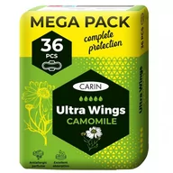 Podpaski - CARIN Camomile Ultra Wings podpaski ze skrzydełkami 36szt - miniaturka - grafika 1