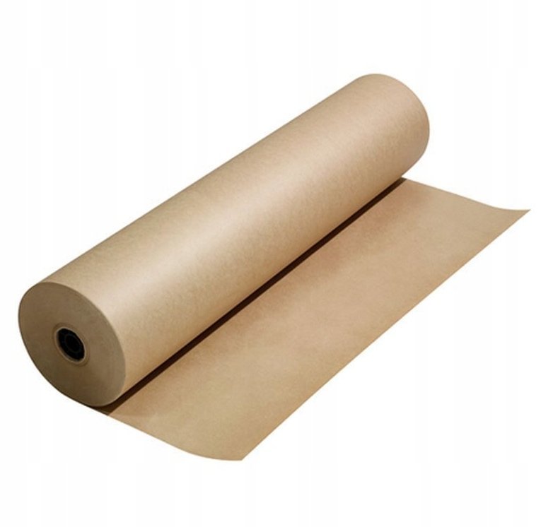 Papier PAKOWY Kraft BRĄZOWY Prążek 60cm x 100m Gramatura 80g/m2