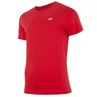 Koszulki męskie - 4F T-shirt męski, czerwony, M - miniaturka - grafika 1