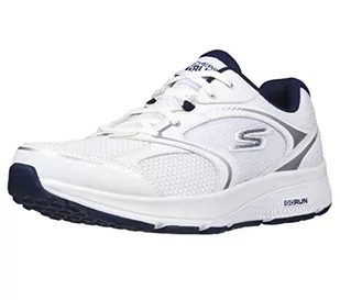 Skechers Męskie trampki 220371 WNV, białe i granatowe skóra/tekstylia, 11 UK - Trampki męskie - miniaturka - grafika 1