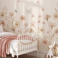 Tapety - Tapeta pudrowa w Kwiaty - miniaturka - grafika 1