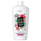 Balsamy i kremy do ciała - Eveline I LOVE VEGAN FOOD balsam do ciała Figa/Granat 350ml 48373-uniw - miniaturka - grafika 1