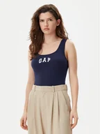 Koszulki i topy damskie - Gap Top 585421-00 Granatowy Slim Fit - miniaturka - grafika 1