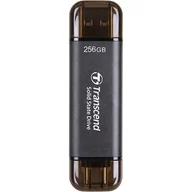 Dyski SSD - Dysk SSD Transcend ESD310C 256GB USB Type-A/USB Type-C 3D NAND (TS256GESD310C) Zewnętrzny - miniaturka - grafika 1
