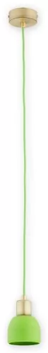 Lemir Piu lampa wisząca 1-punktowa patyna/zielona O2801 W1 PAT + ZIE