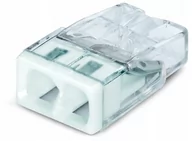 Kostki, złączki, wtyczki - Wago Szybkozłączka 2x 0,5-2,5mm2 transparentna /opakowanie 40szt/ 2273-202/995-040 2273-202/995-040 - miniaturka - grafika 1