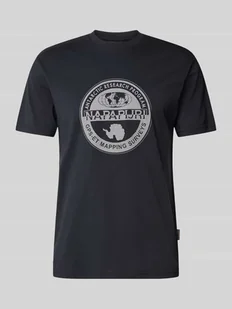 T-shirt z nadrukiem z logo - Koszulki męskie - miniaturka - grafika 1