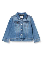 Kurtki i płaszcze dla dziewczynek - s.Oliver Dziewczęca kurtka dżinsowa z cekinami, Niebieski 55Z2, 110 cm - miniaturka - grafika 1