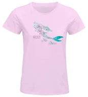 Koszulki i topy damskie - bawełniany podział t-shirt damski, Różowy, XL - miniaturka - grafika 1