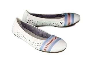 RIEKER 41455-80 weiss, baleriny damskie - Rieker - Baleriny - miniaturka - grafika 1