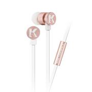 Słuchawki - Karl Lagerfeld słuchawki KLEPWIRG różowo-złoty/rosegold 3,5mm - miniaturka - grafika 1