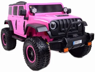 OLBRZYMI JEEP NA AKUMULATOR SPEED, SUPER RÓŻ, MIĘKKIE KOŁA, SIEDZENIE, APLIKACJA/DLS-X15A EDUKAMP - Pojazdy elektryczne dla dzieci - miniaturka - grafika 1