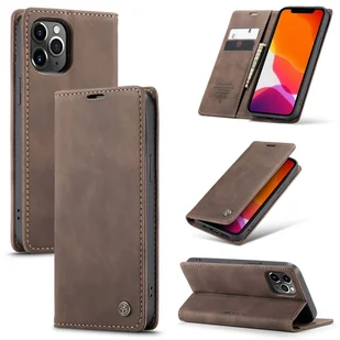 Etui König Design kompatybilne z Apple iPhone 12 Pro Max ze sztucznej skóry - Brązowe etui na telefon komórkowy - Etui i futerały do telefonów - miniaturka - grafika 1