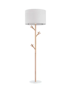 Lampa podłogowa Albero Linen, stojąca, do czytania, boho, drewniana - Lampy stojące - miniaturka - grafika 1