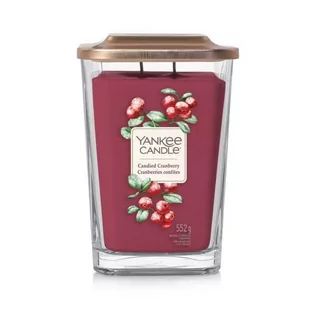 Świece - Yankee Candle Duża Kwadratowa Świeca Z Dwoma Knotami Candied Cranberry 1631379E - grafika 1