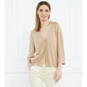 Swetry damskie - Marc Cain Kardigan | Regular Fit | z dodatkiem jedwabiu - miniaturka - grafika 1