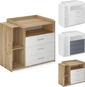 Przewijaki - Infantastic INFANTASTIC Przewijak, 113 x 53 x 101 cm, biały-sonoma - miniaturka - grafika 1