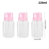 Pozostałe akcesoria kosmetyczne - TEMU [3 Szt. Przezroczyste Butelki Z Pompy Z Plastiku] Zestaw 3 Szt. Przezroczystych Butelek Z Pompy Z Plastiku, Niezapachowane Pojemniki Do - miniaturka - grafika 1