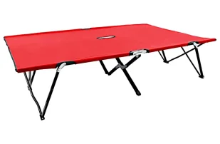 Elior Czerwony składany leżak dwuosobowy L7-C52 - Leżaki ogrodowe Elior Czerwony składany leżak dwuosobowy L7-C52 - Leżaki ogrodowe - miniaturka - grafika 1