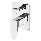 Baterie podtynkowe - Omnires SIENA bateria wannowa podtynkowa SN7335 CR CHROM - miniaturka - grafika 1