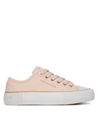 Buty dla dziewczynek - Tommy Hilfiger Trampki T3A9-33733-0890302 Różowy - miniaturka - grafika 1