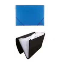 Penmate Aktówka z przegródkami PP-4302 niebieska - Teczki i skoroszyty - miniaturka - grafika 1