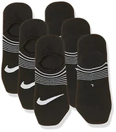 Skarpetki damskie - Nike damskie 3-pak lekkie skarpety treningowe czarny/biały M - miniaturka - grafika 1