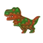 Zabawki sensoryczne - Push Poppers Dinozaur - zielono-pomarańczowy - miniaturka - grafika 1