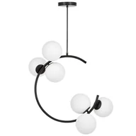Lampy sufitowe - NOWOCZESNA LAMPA WISZĄCA CZARNA BONIO W6 - miniaturka - grafika 1
