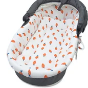 Akcesoria do wózków - Kerstin WKŁADKA DO GONDOLI WÓZKA MATERACYK MUŚLINOWA PREMIUM - miniaturka - grafika 1