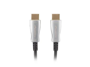 Lanberg kabel HDMI v2.0 M/M 50m optyczny AOC czarny - Kable - miniaturka - grafika 1