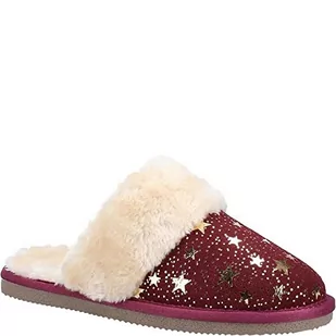 Hush Puppies Damskie kapcie Arianna Star, bordowe, 6 UK - Kapcie damskie - miniaturka - grafika 1