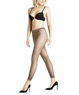 Legginsy - FALKE Legginsy net, damskie, czarno-brązowe, wiele innych kolorów, damskie legginsy przezroczyste, ze wzorem, wąskie, przezroczyste do spódnicy lub sukienki z siatką, 1 sztuka - miniaturka - grafika 1