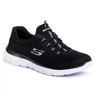 Buty SKECHERS - Summits 12980/BKW Black/White - Baleriny - miniaturka - grafika 1