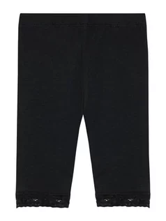 Spodnie i spodenki dla dziewczynek - Name it Legginsy 13189388 Czarny Slim Fit - grafika 1