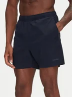 Kąpielówki męskie - Calvin Klein Swimwear Szorty kąpielowe KM0KM01118 Granatowy Regular Fit - miniaturka - grafika 1