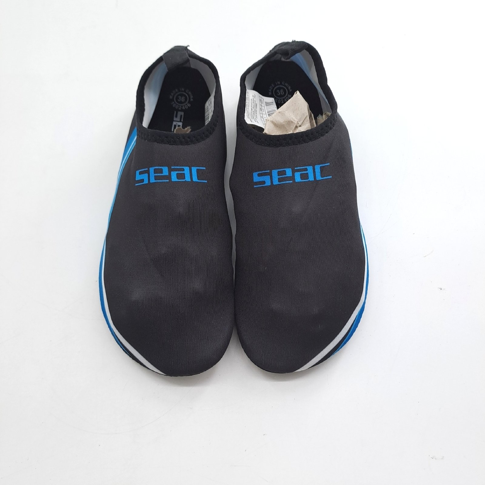 Seac Smile buty do sportów wodnych na plażę i basen antypoślizgowe elastyczne buty czarne 36 EU