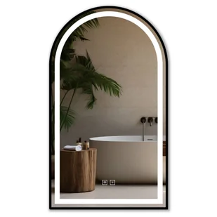 Tutumi LUSTRO ŚCIENNE LED 60x100cm DASH BLACK - Lustra - miniaturka - grafika 1