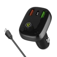 Transmitery FM - Ldnio, Transmiter Fm Bluetooth 2usb, Usb-c + Kabel Usb-c - miniaturka - grafika 1