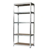 Szafy i regały magazynowe - Regał metalowy wym. 180x90x40 cm, 5 półek, 175 kg - miniaturka - grafika 1