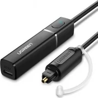 Transmitery FM - UGREEN Transmiter Bluetooth 4.2 ze złączem optycznym / Toslink, aptX (czarny) UGR199BLK - miniaturka - grafika 1