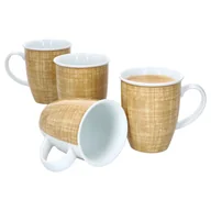 Dzbanki i imbryki - Ritzenhoff Brazil Żółty Zestaw 4 Kubków do Kawy 250ml Filiżanka do Herbaty Dzbanek Wzór Lattice - miniaturka - grafika 1