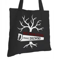 Torby i wózki na zakupy - Torba Bawełniana dla Stolarza Czarna Na Prezent ekologiczna Trwały Nadruk - miniaturka - grafika 1