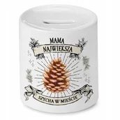 Skarbonki - Skarbonka Dla Mamy na Dzień Mamy Urodziny Prezent z Nadrukiem ze Zdjęciem + Opakowanie na prezent (wzór 02) - miniaturka - grafika 1