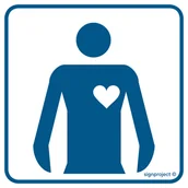 Systemy ekspozycyjne i znaki informacyjne - RE018 KARDIOLOGIA, PN - PŁYTA PCV 1MM; (200X200MM) - miniaturka - grafika 1