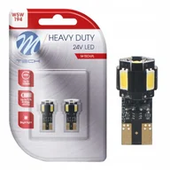 Żarówki samochodowe - Żarówka W5W T10 Led 24V Canbus Biała White 2SZT - miniaturka - grafika 1
