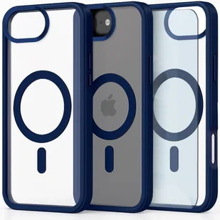 Etui do Apple iPhone 16e Do Magsafe, Przezroczyste, Granatowe Szkło 9H - Etui i futerały do telefonów - miniaturka - grafika 1